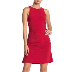 Free Press Clothing Red Sleeveless Side Ruched Fitted Dress Size XXL NWT